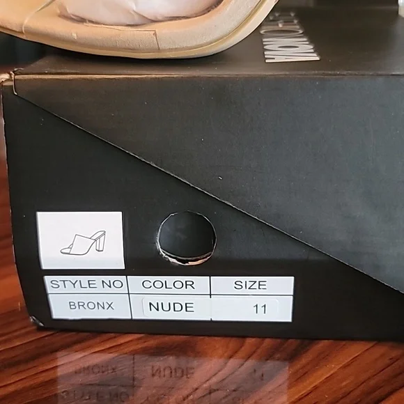 Fashion Nova Transparent and Nude Heels - Picture 5 of 5